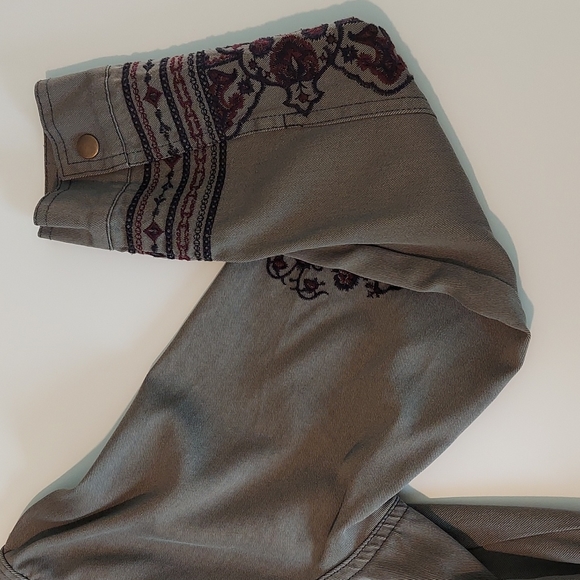 Knox Rose olive front drape utility jacket size S - Picture 9 of 12